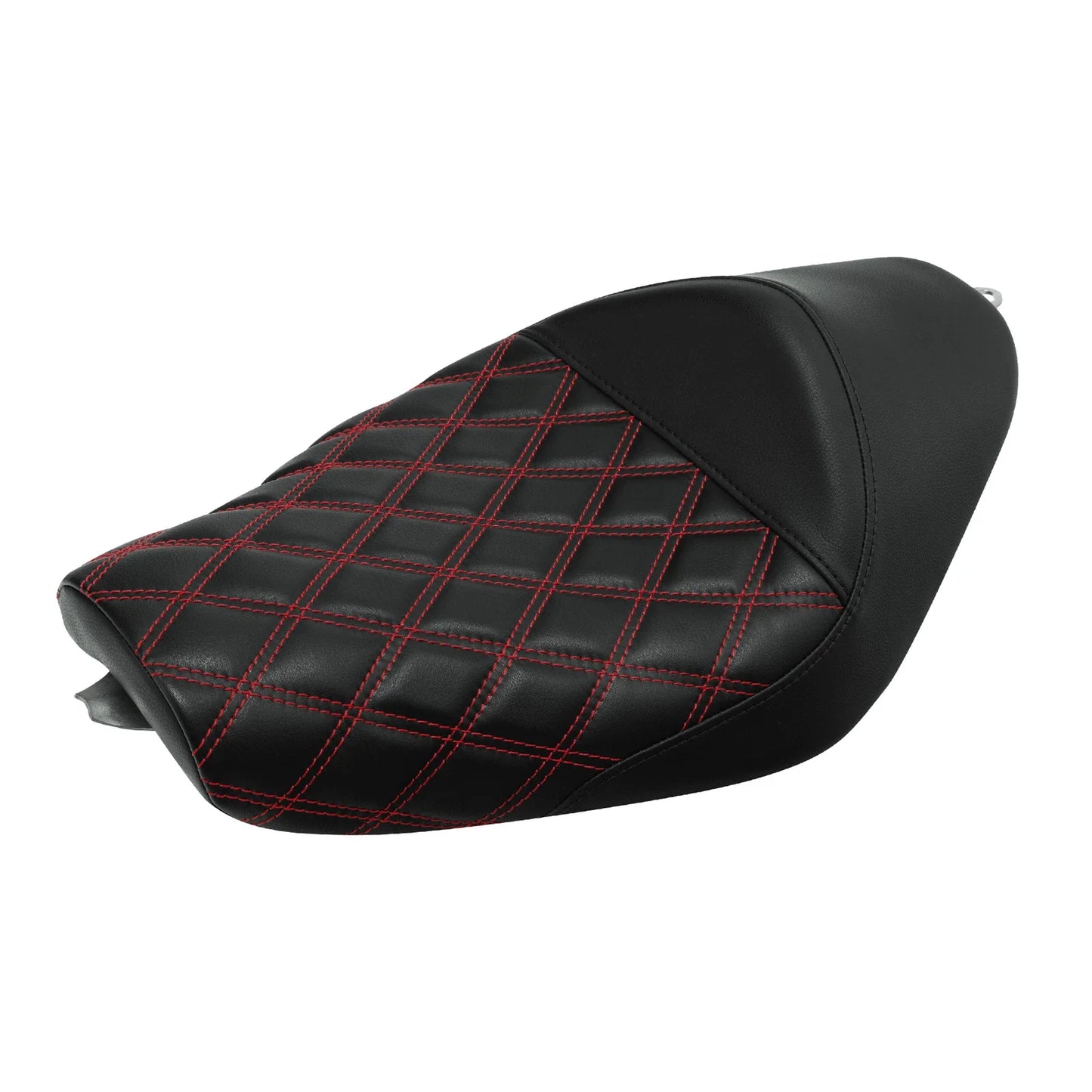 Black Red Driver Rider Seat for Harley Sportster Iron XL883 XL1200 (2010-2022)