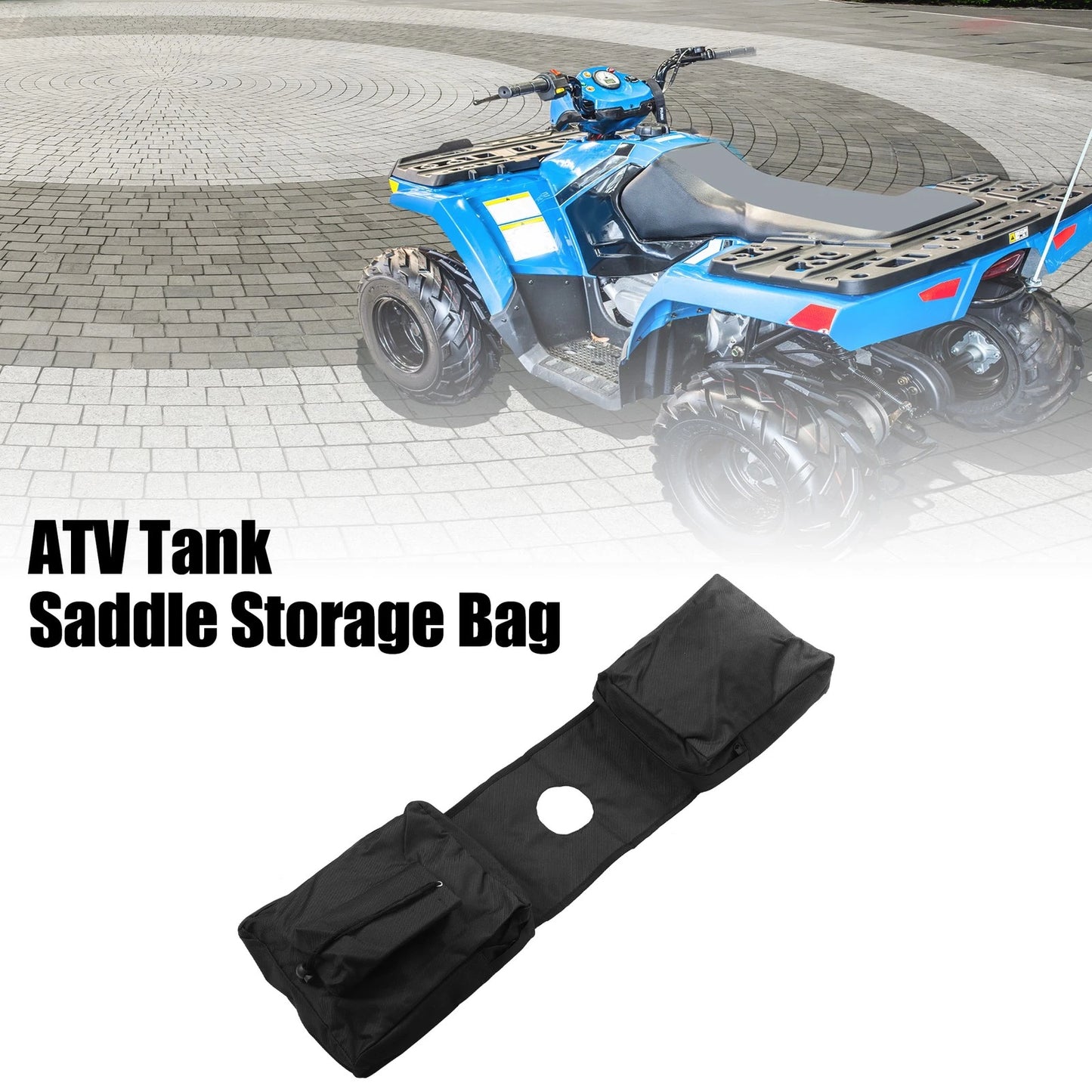 Saddle Storage Bag for Polaris Sportsman 450 570 850 (2014–2023) Black