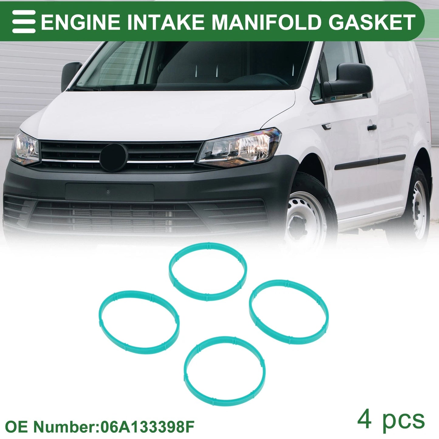 Engine Intake Manifold Gasket for Volkswagen Caddy (2004–2015) No. 06A133398F