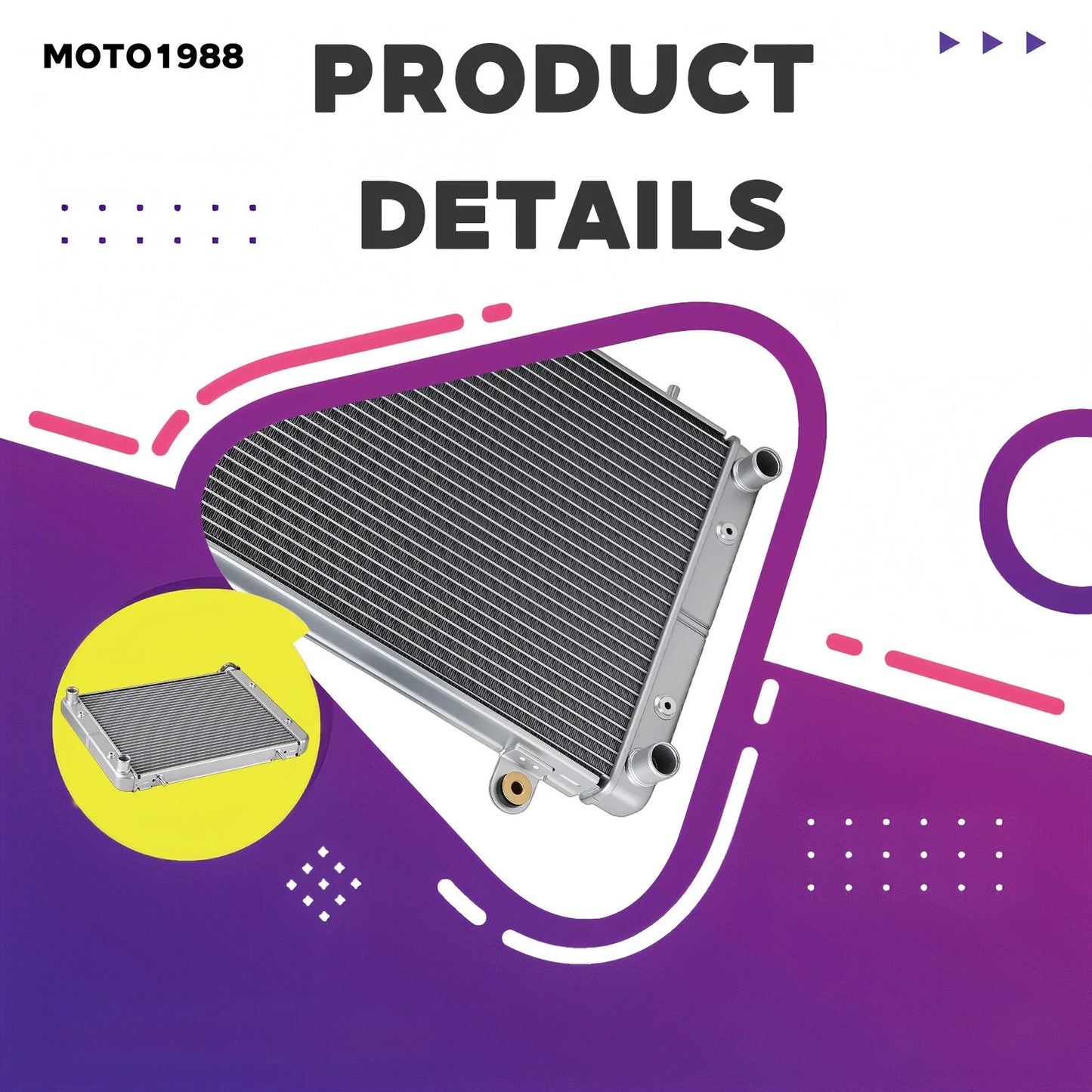 Coolant Radiator for Polaris Ranger Crew 800 (2010–2014)
