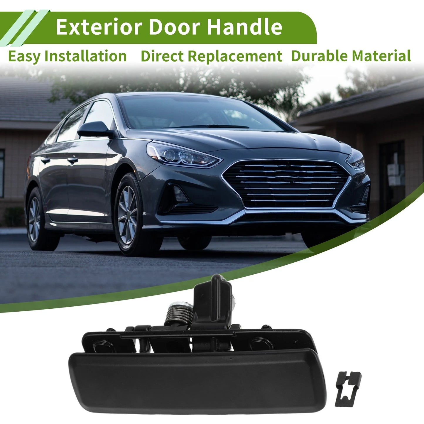 Exterior Door Handle for Chevrolet Astro (1992–2005) Front Right Black Plastic