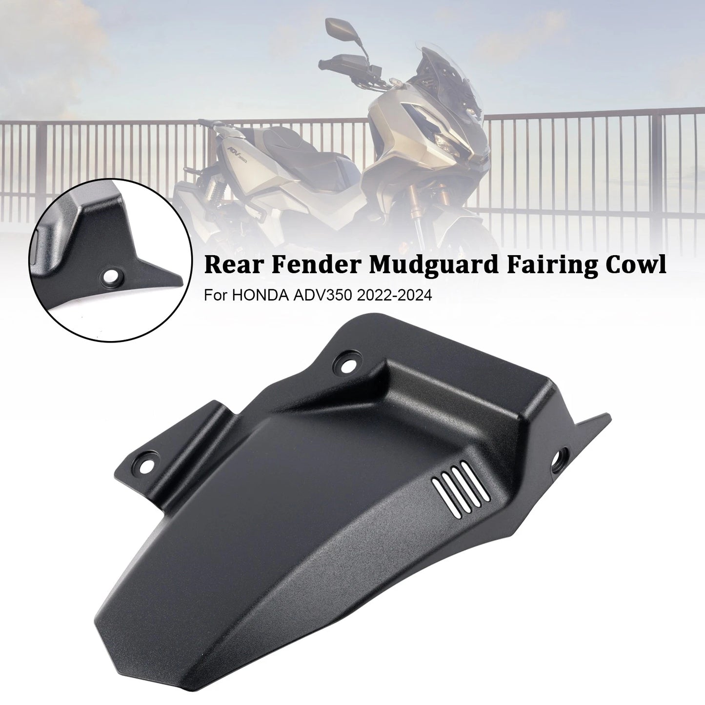 Rear Fender Fairing Hood for Honda Adv350 (2022–2024) Matt Black