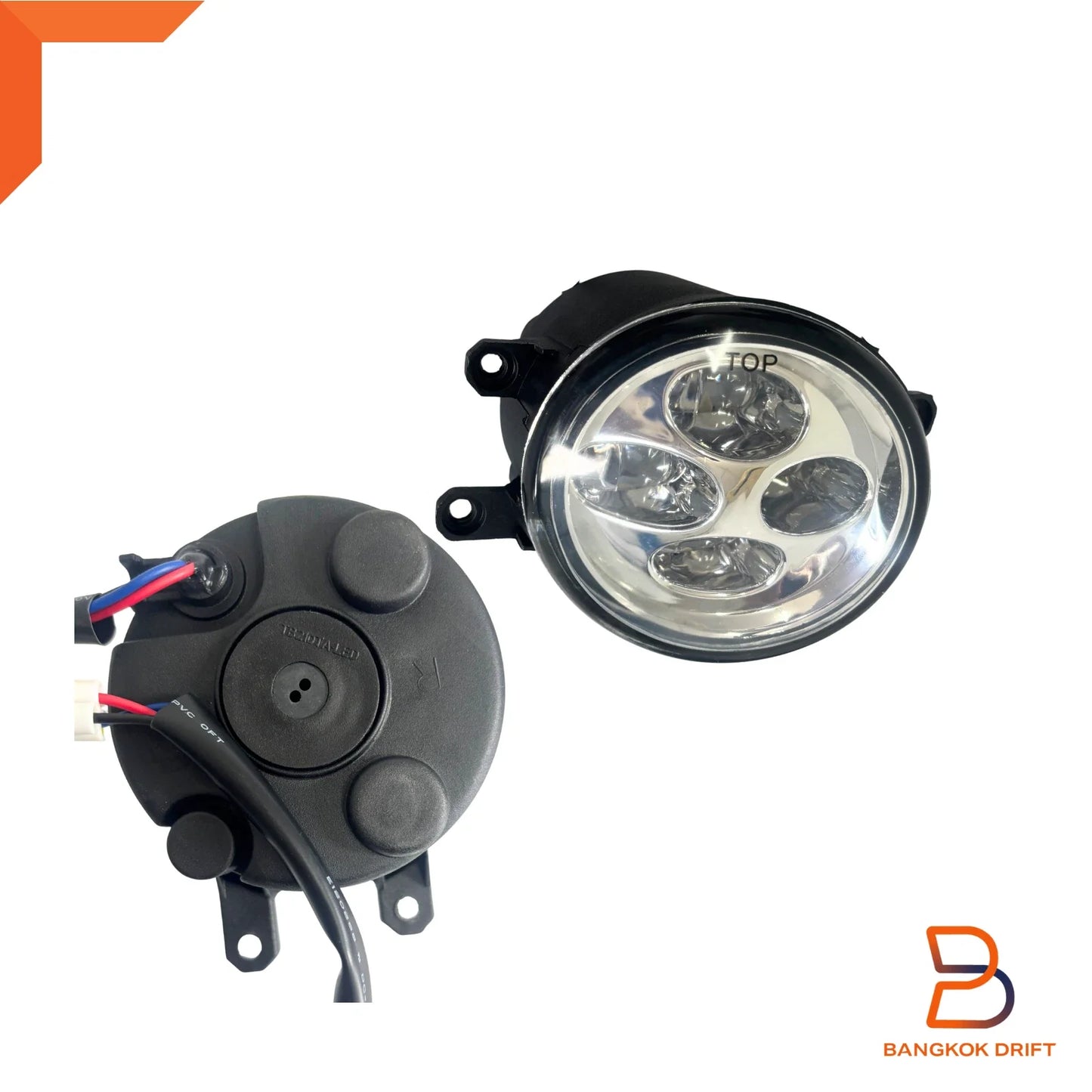 LED Fog Light Lamp Kit for Toyota Yaris Sedan (2007-2013) Covers & Switch