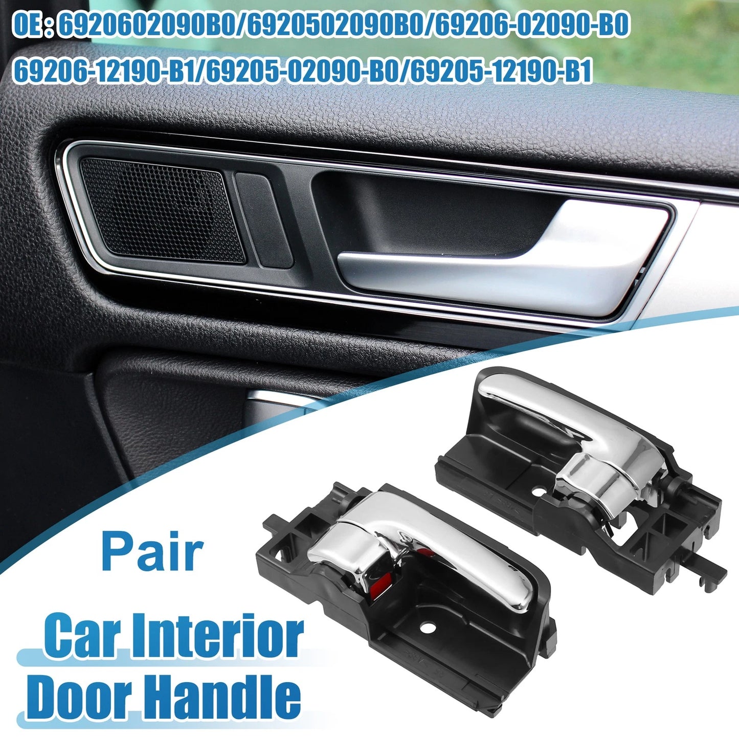 1 Pair Interior Door Handle No. 6920502090B0 for Toyota Corolla (2003–2008)