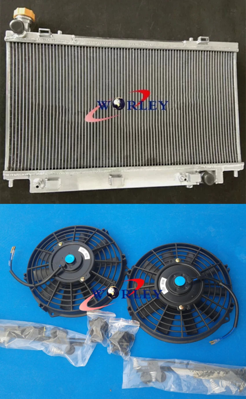 3-Row Aluminum Radiator with Fans for Holden VE Commodore V8 (2006–2012)