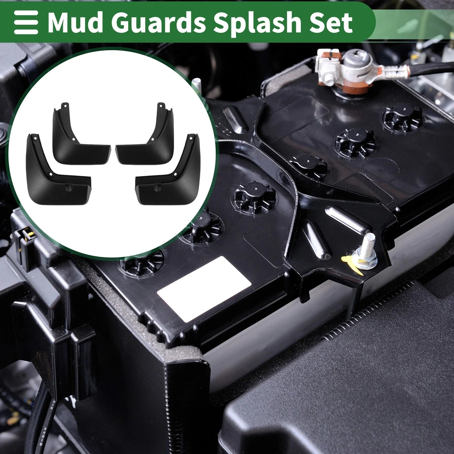 Mud Flaps Splash Guards for Hyundai Genesis GV80 2021-2023 with Mounts