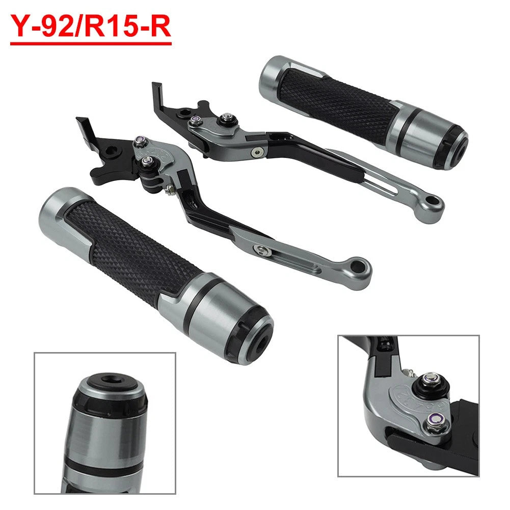 Brake Clutch Levers Handlebar Grips Set for Yamaha MT-15 XSR155 XTZ125