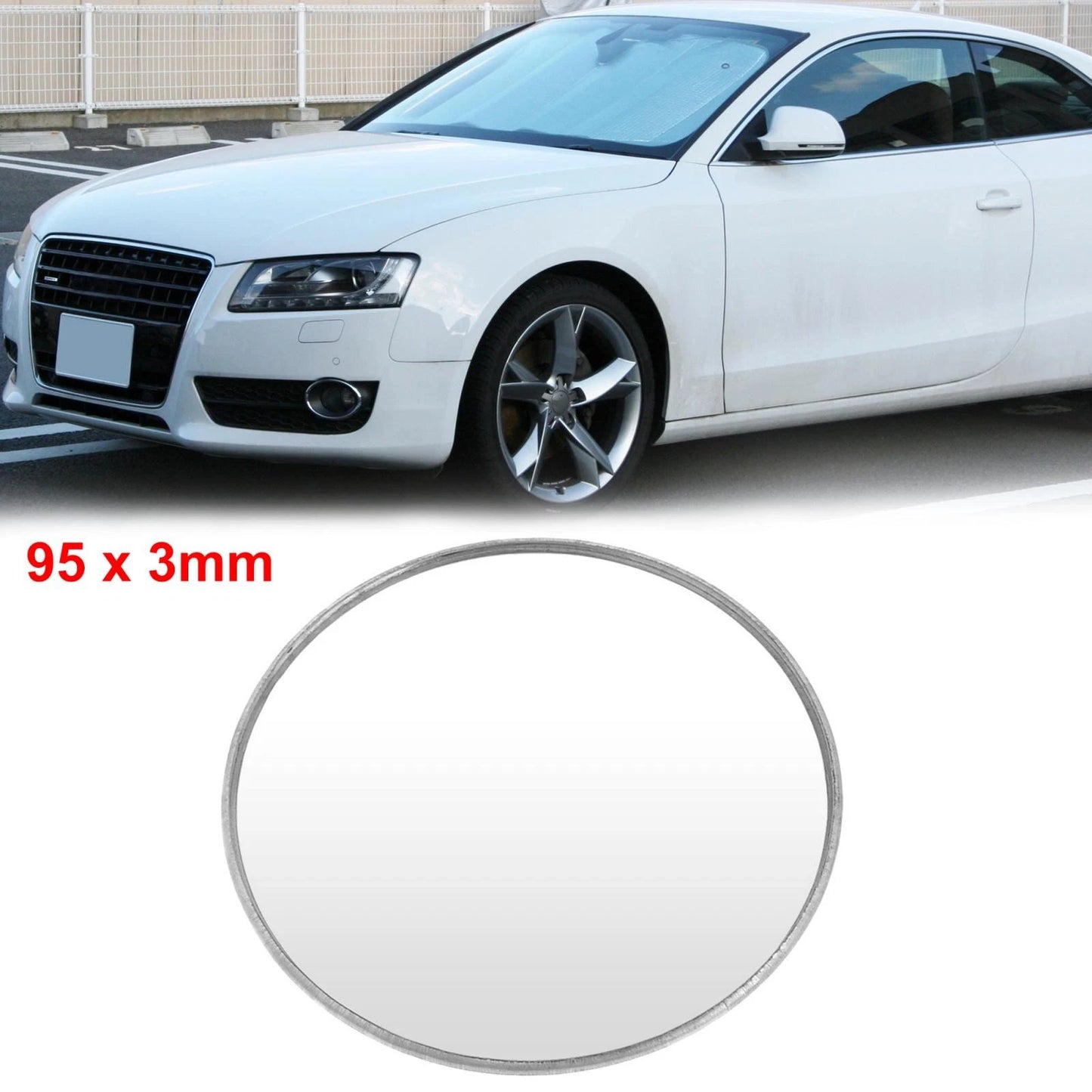3.75" Round Adhesive Blind Spot Wide Angle Convex Mirror for Cars