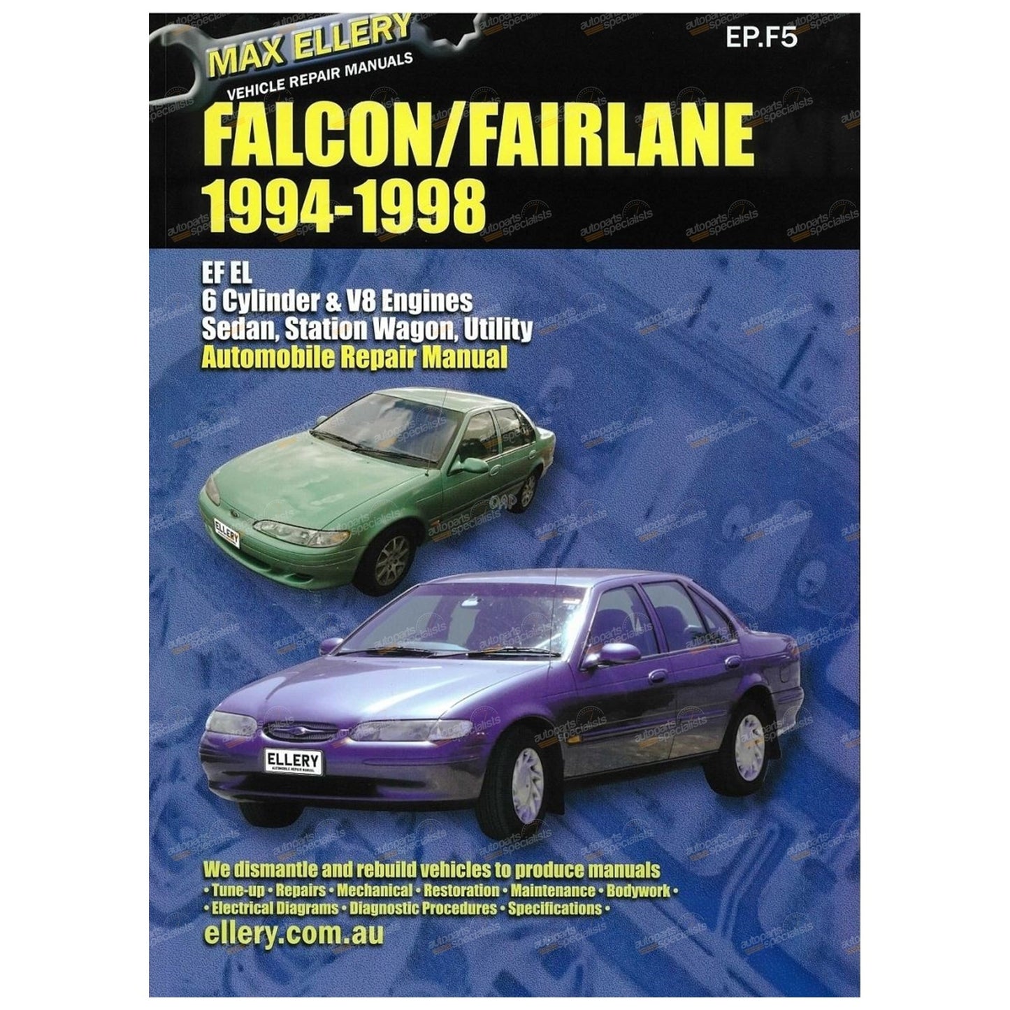 Workshop Manual for Falcon EF EL Fairlane NF NL (1994–1998)