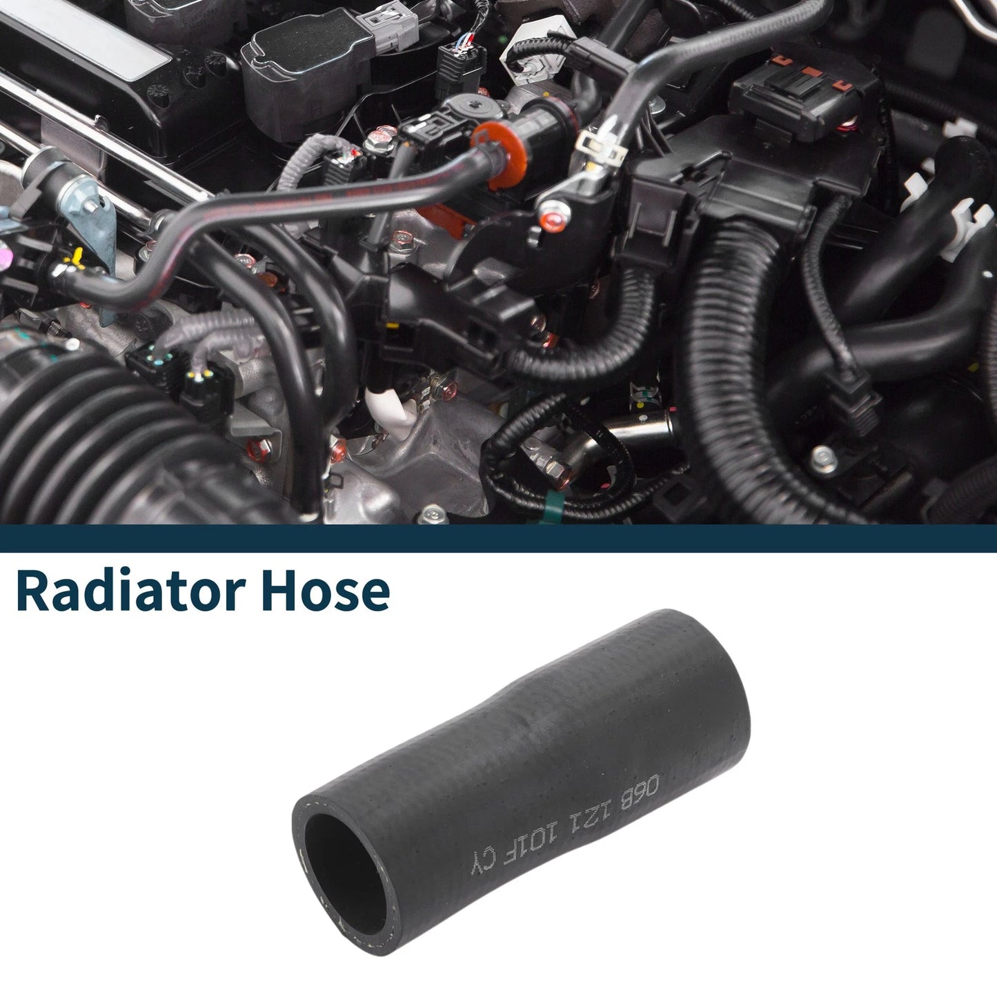Radiator Hose Coolant Tube for Volkswagen Passat B5 (2006–2012) Rubber Black