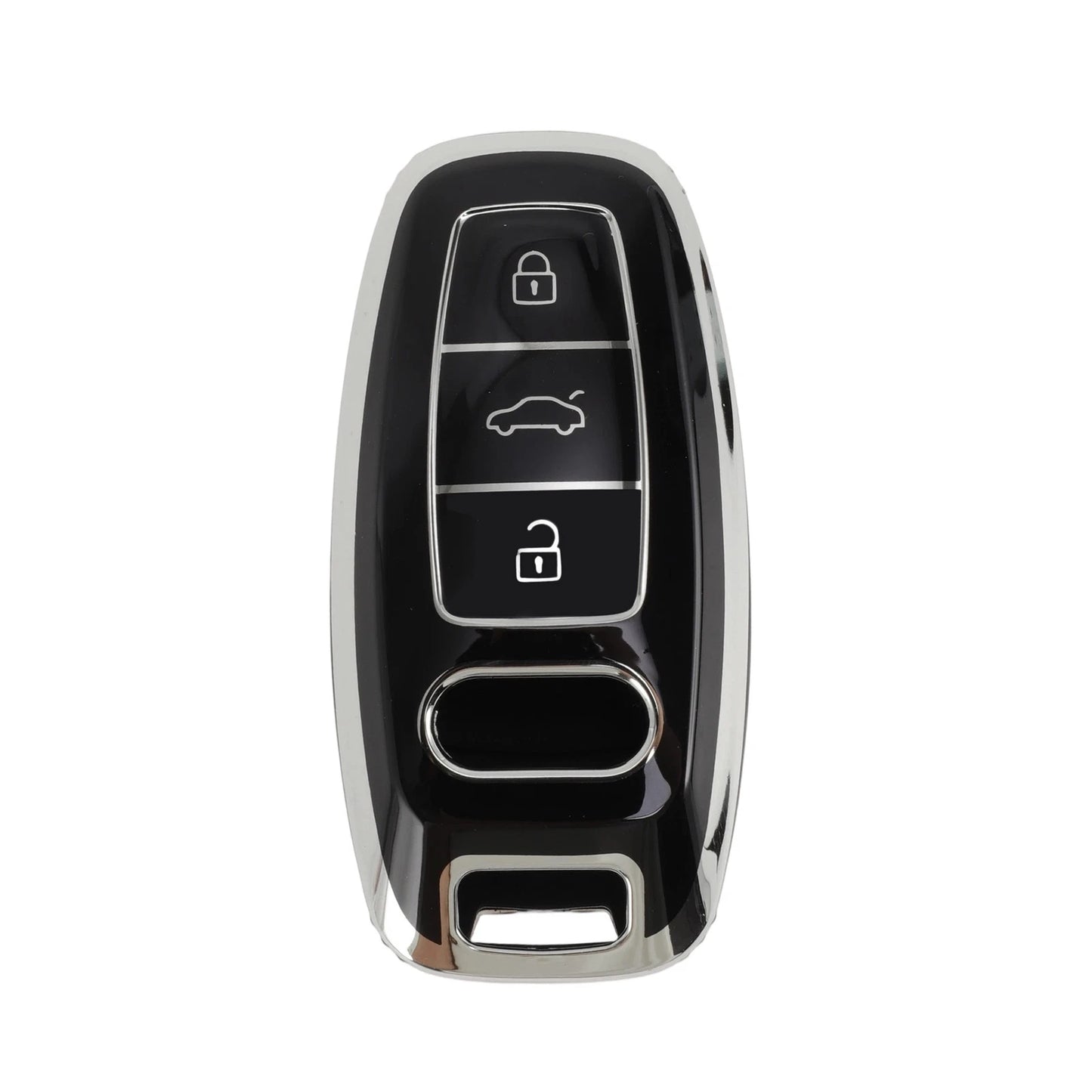 Smart Key Case for Audi A1 (2010–2023) - TPU Silicone, 3 Buttons