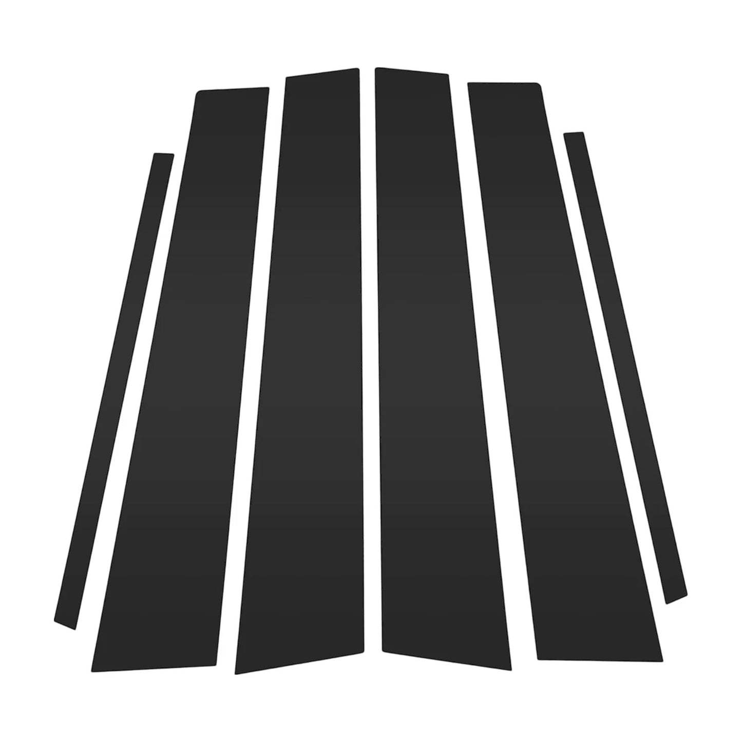 6X Door Pillar Window Trim for Hyundai Tucson IX35 (2016–2021) Black