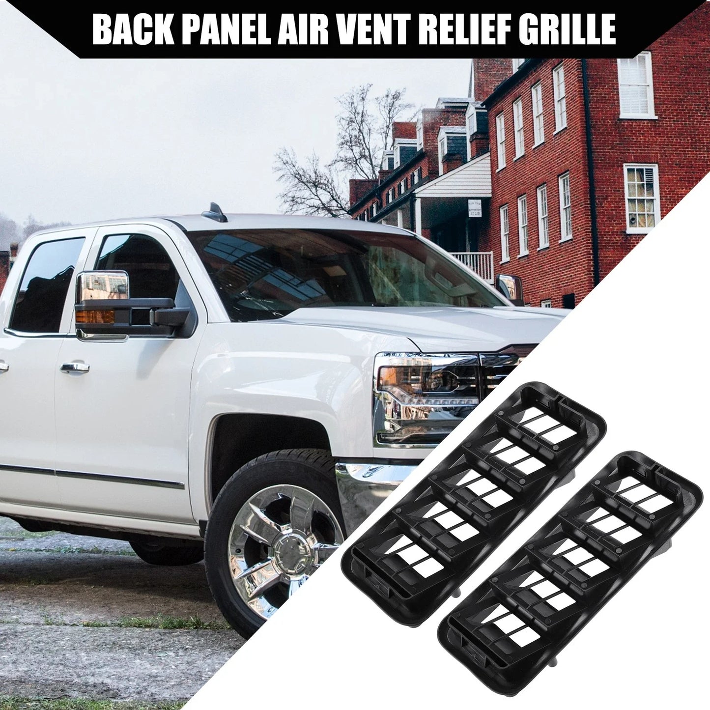 Back Panel Air Vent Grille for GMC Chevrolet Silverado 2 x Pieces