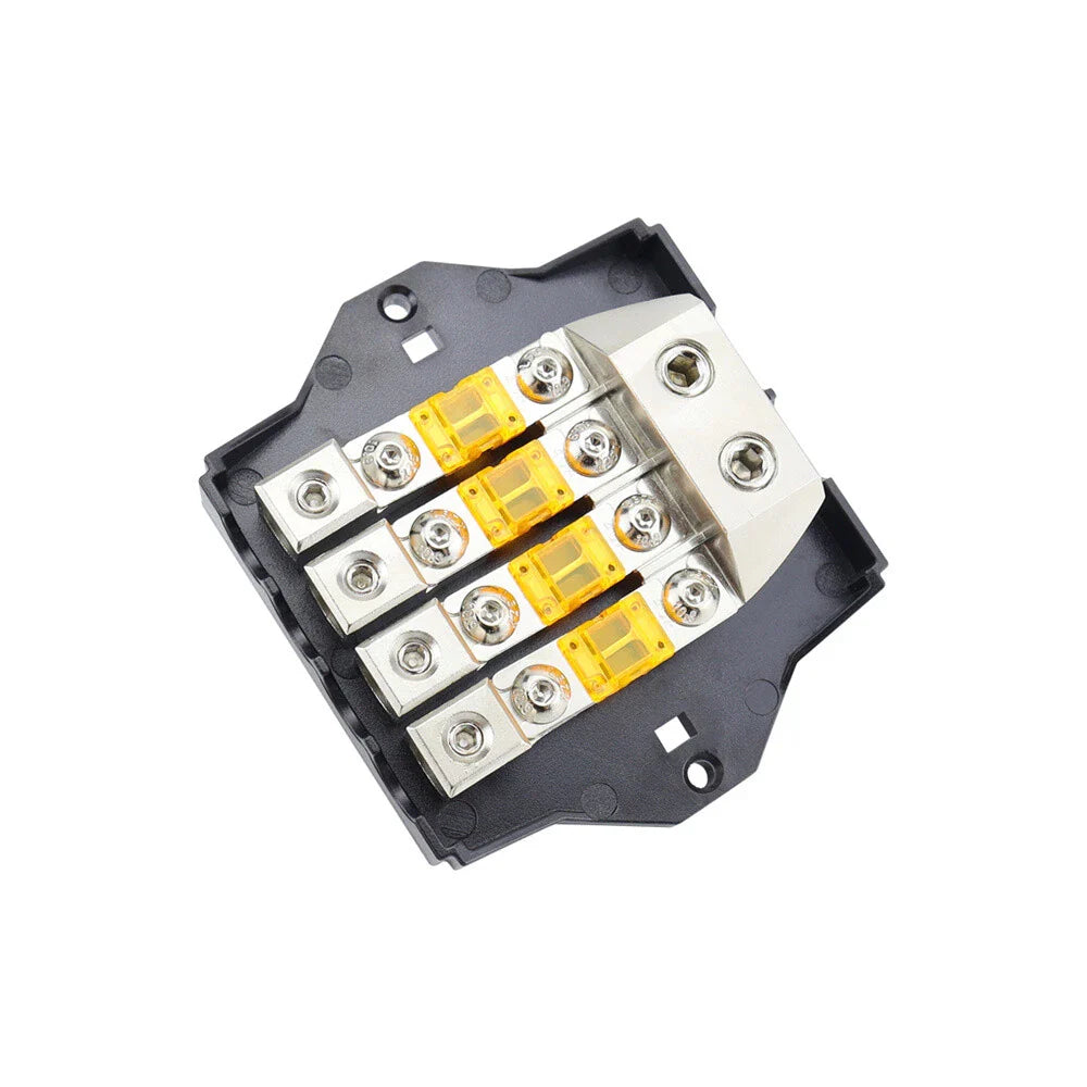 4-Way Fuse Holder Auto Fuse Distribution Block 80A 32V
