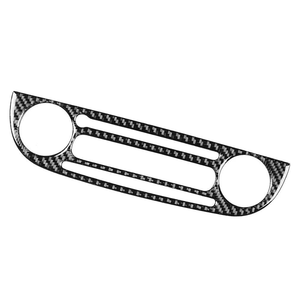 Carbon Fiber Radio CD Player Control Panel Cover for Fiat 500 (2012-2015)