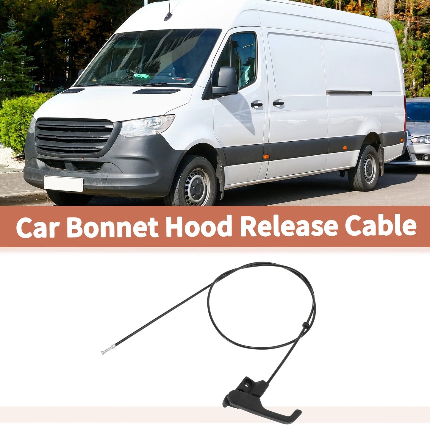 Bonnet Hood Release Cable for Mercedes Sprinter 901-905 (1995–2006) No.9017500359