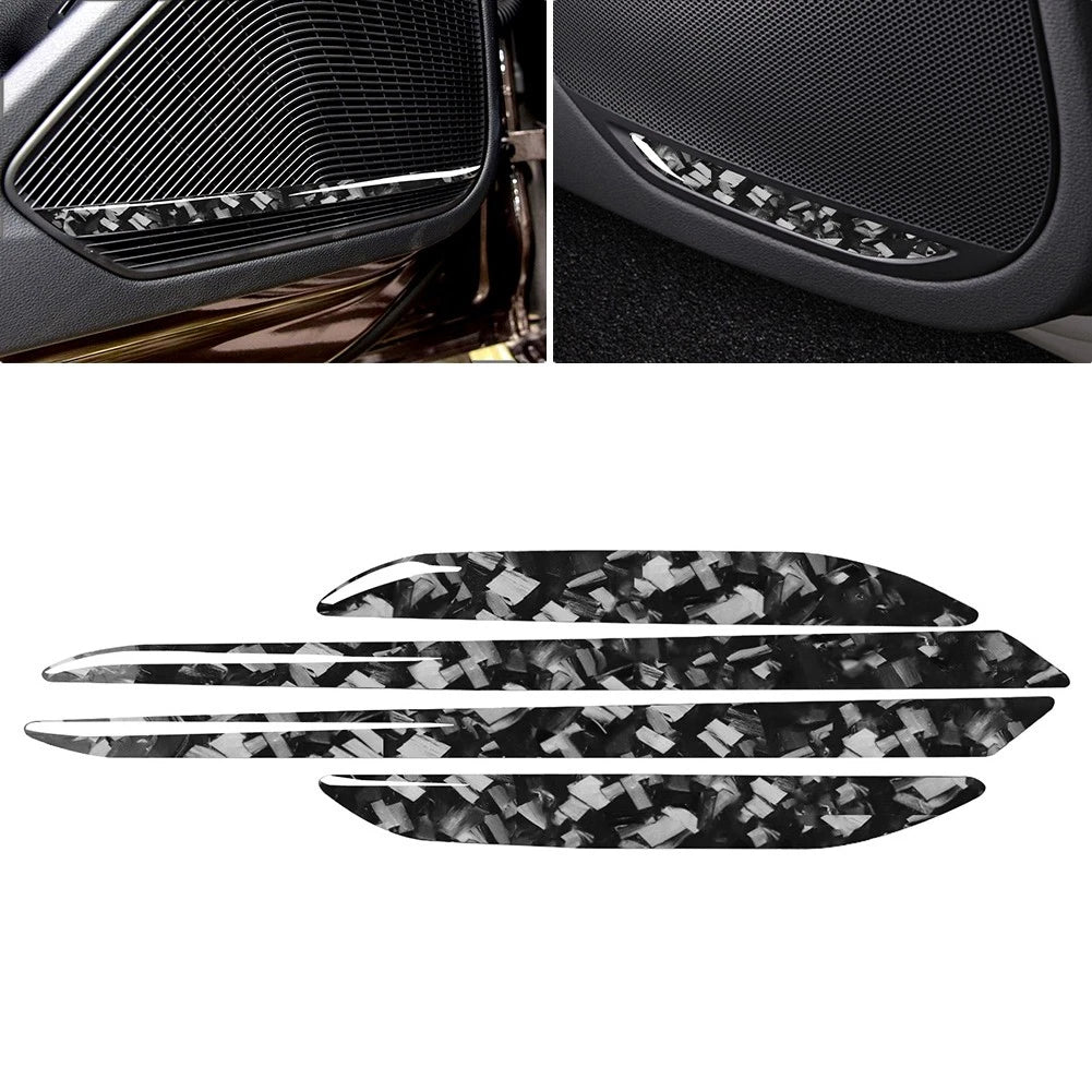 Carbon Fiber Console CD Panel Cover Trim for Audi A4 A5 Q5 B8 B7 (2009–2016)