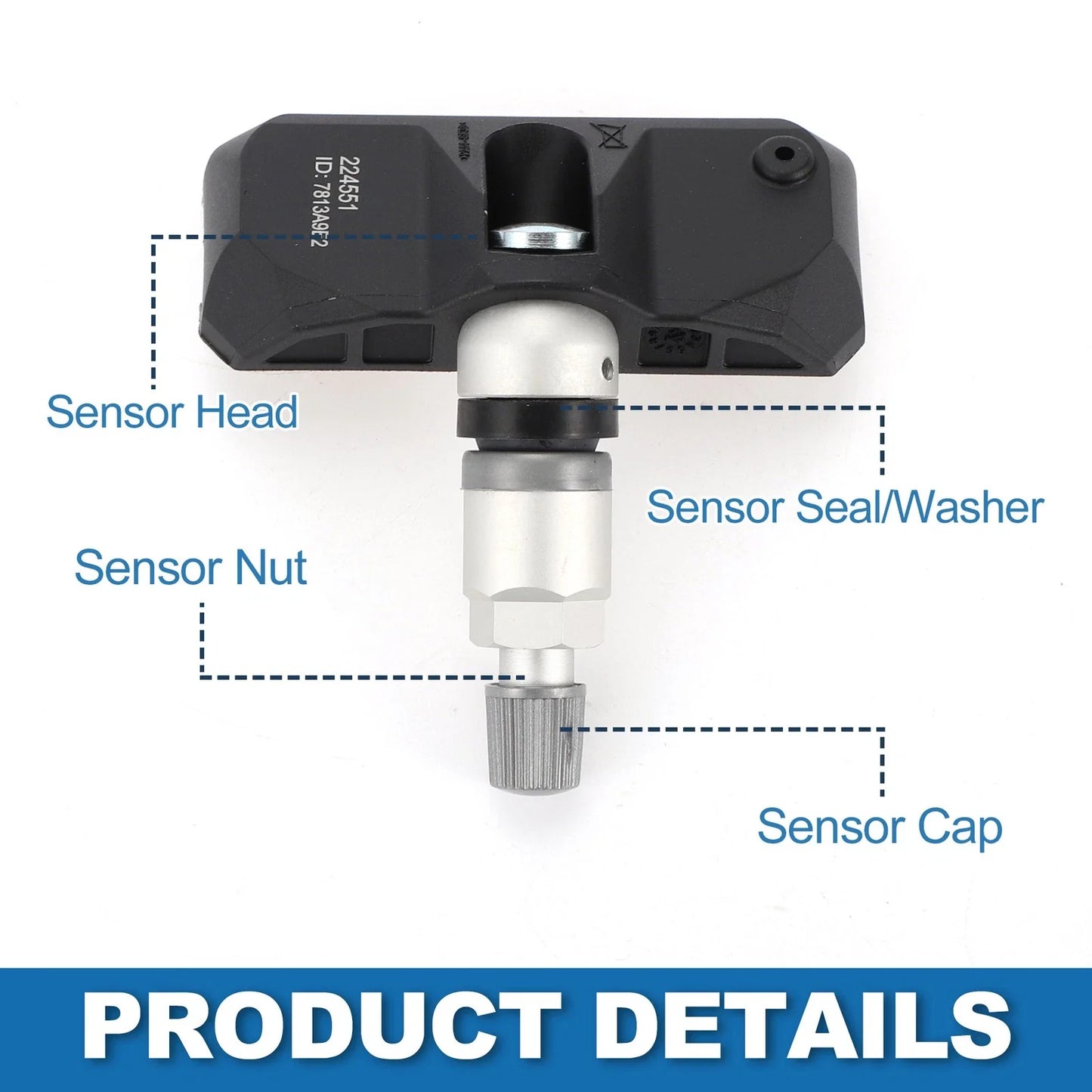Tire Pressure Sensor 433MHz for Ferrari Enzo (2003-2004) 1 x Pc