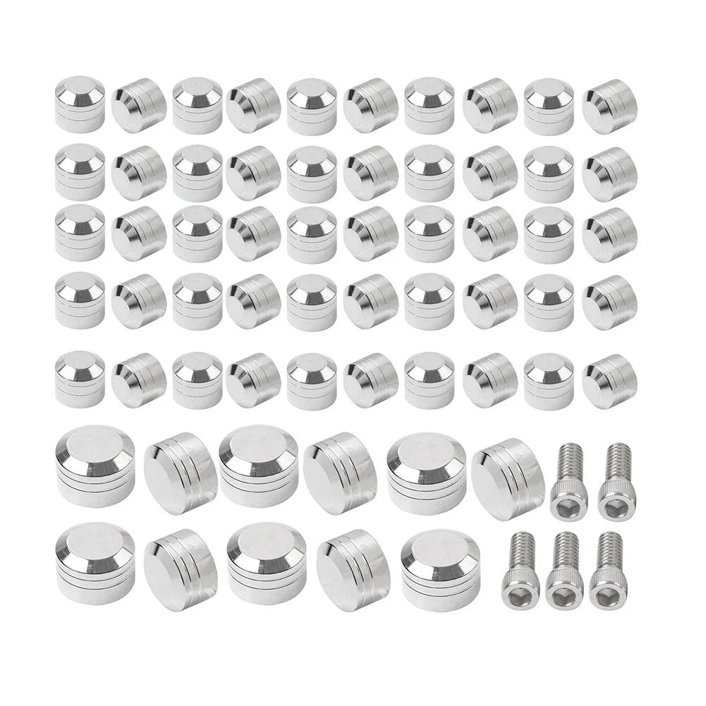 Chrome Engine Topper Screw Bolt Cap for Harley Twin Cam Softail (2007-2017)