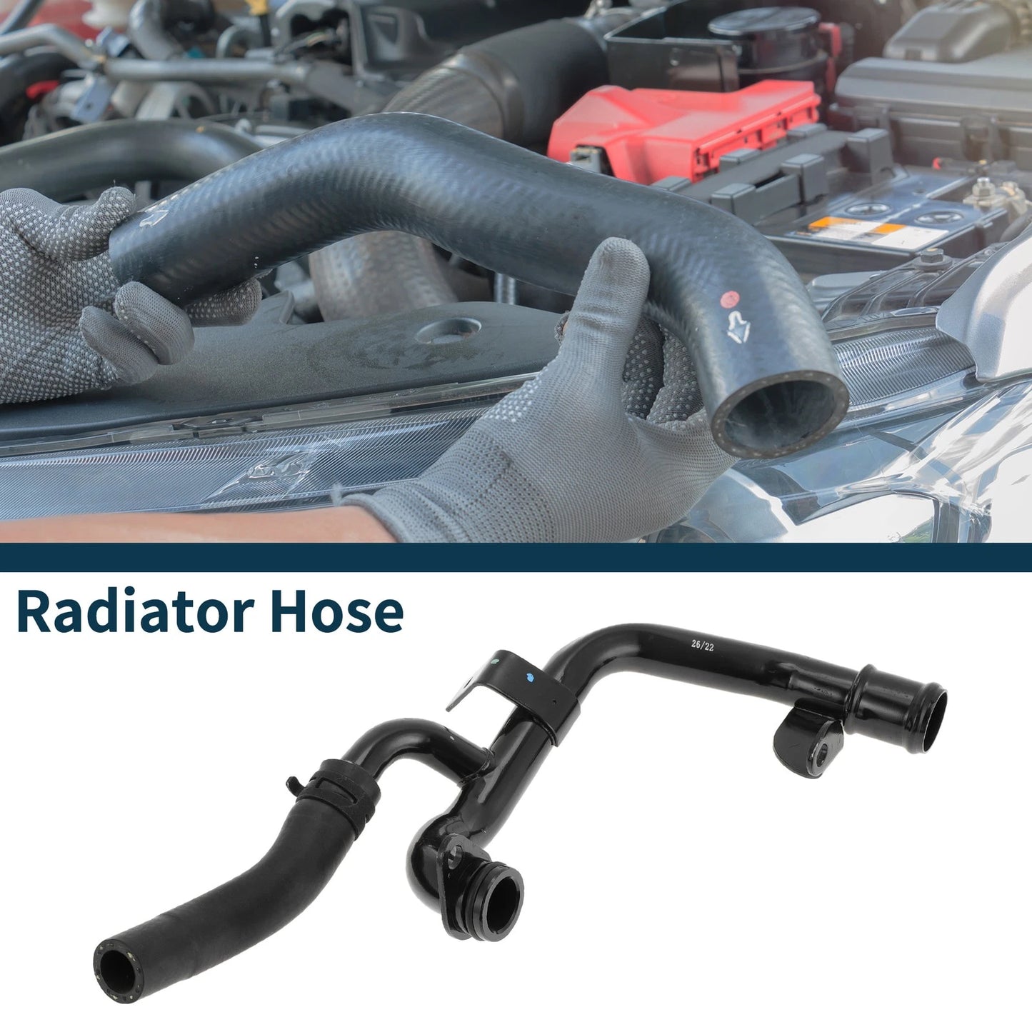 Radiator Hose Coolant Pipe for Volkswagen Eos (2009–2016) 2.0T No. 06J121065H
