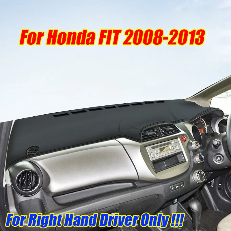 RHD Leather Dashboard Cover Pad Mat for Honda FIT (2008–2013)