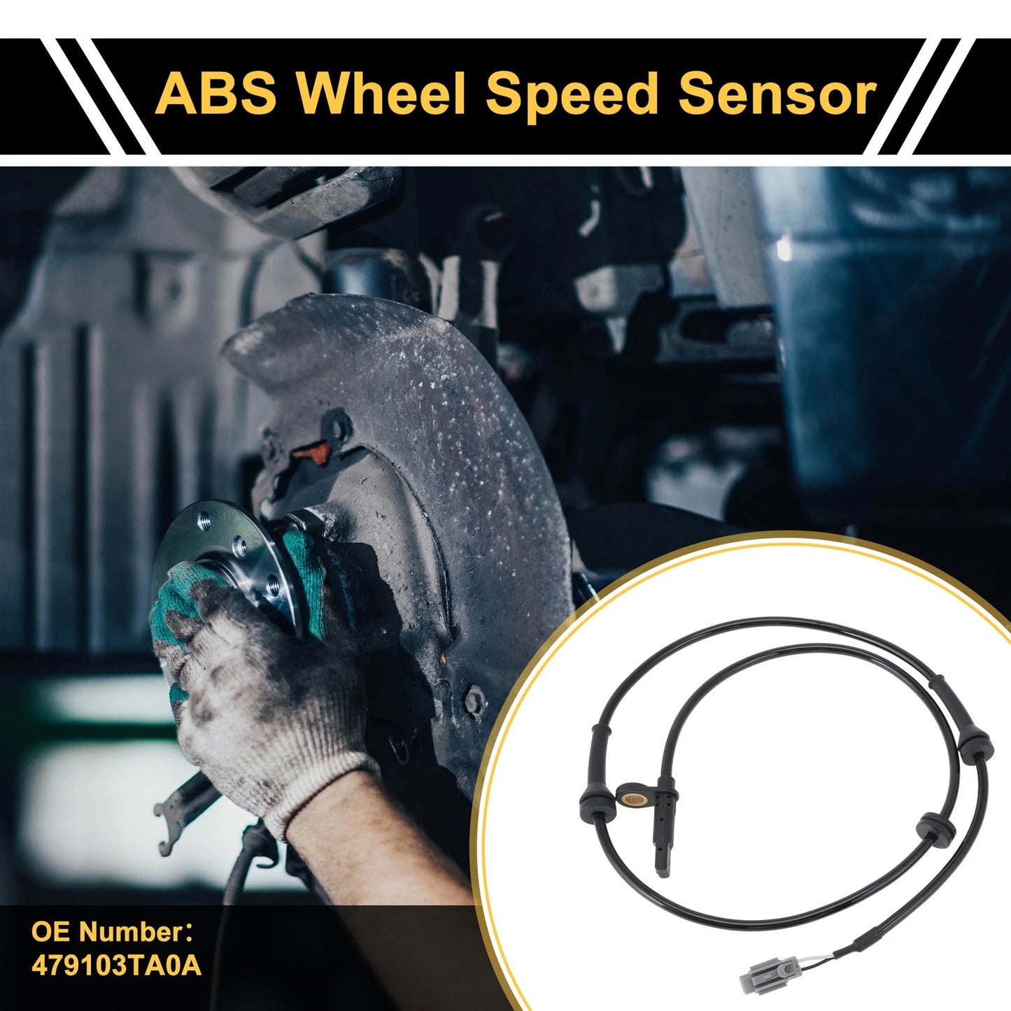 ABS Wheel Speed Sensor No. 479103TA0A for Nissan Leaf (2015–2020) Front Left