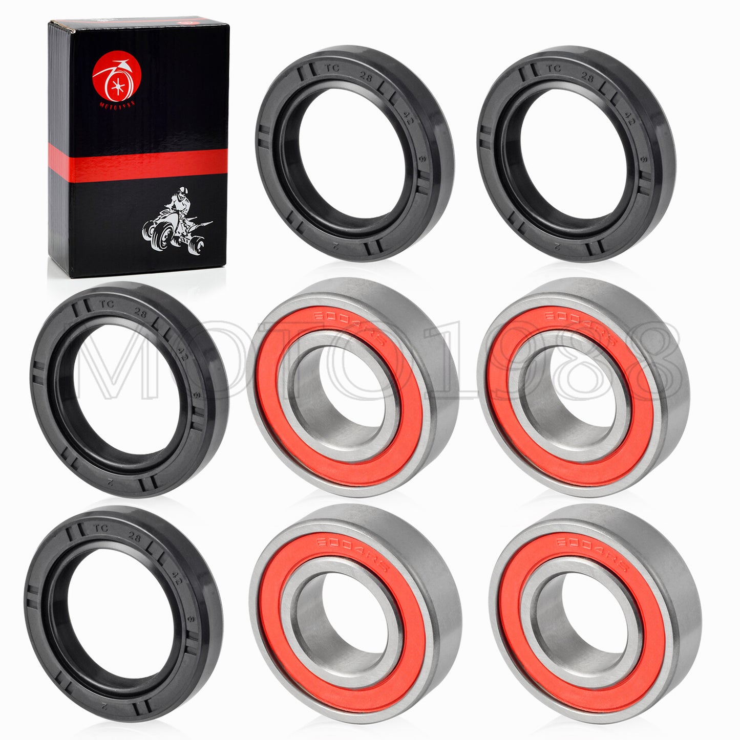 Front Wheel Bearing Shaft Seals Kit for Honda Rancher 350 (2000–2006)