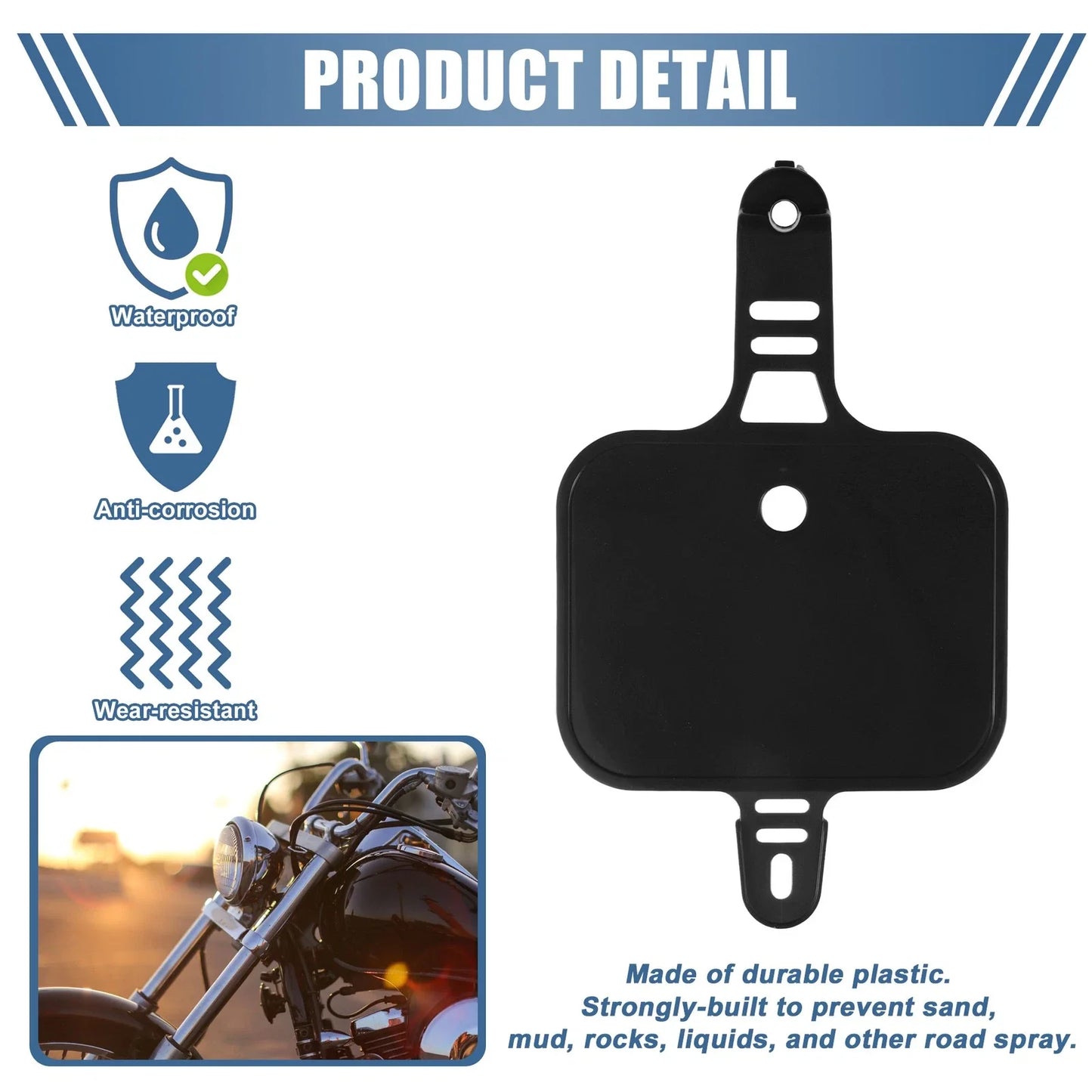 Motorcycle Number Plate Replacement Black for Honda XR CRF XR50 CRF50 (2000-2023)