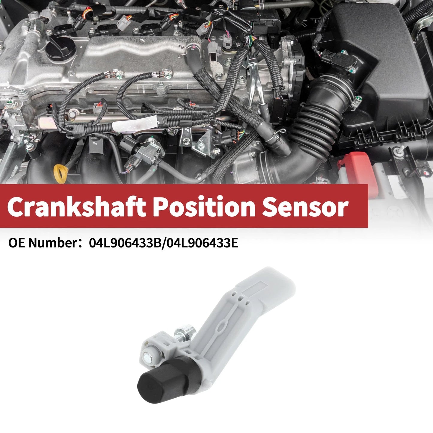 Crankshaft Position Sensor for Audi A3 2.0 TDI (2015–2016) No. 04L906433B