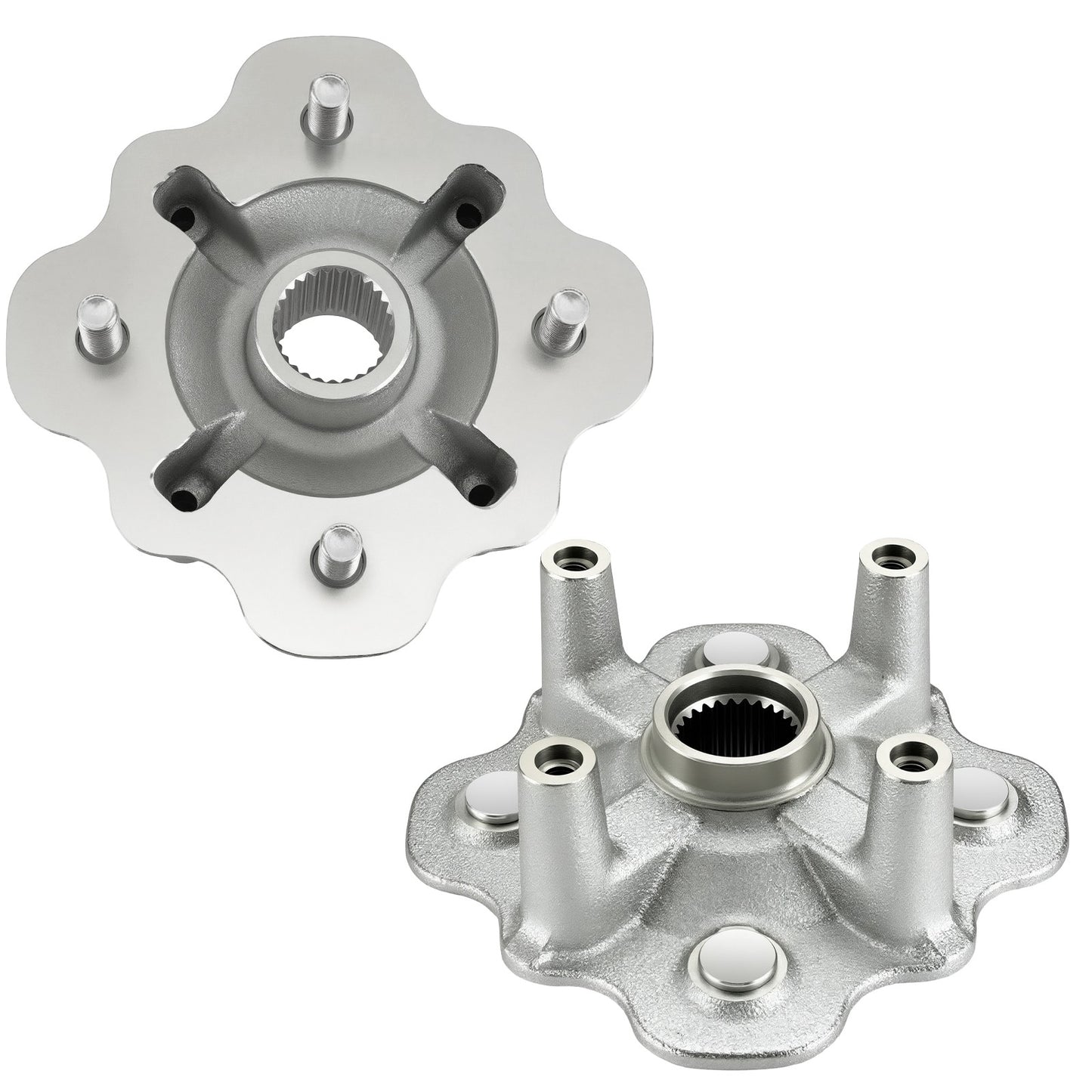 Pair Front Wheel Hubs for Yamaha Kodiak 400 450 (2003–2006)