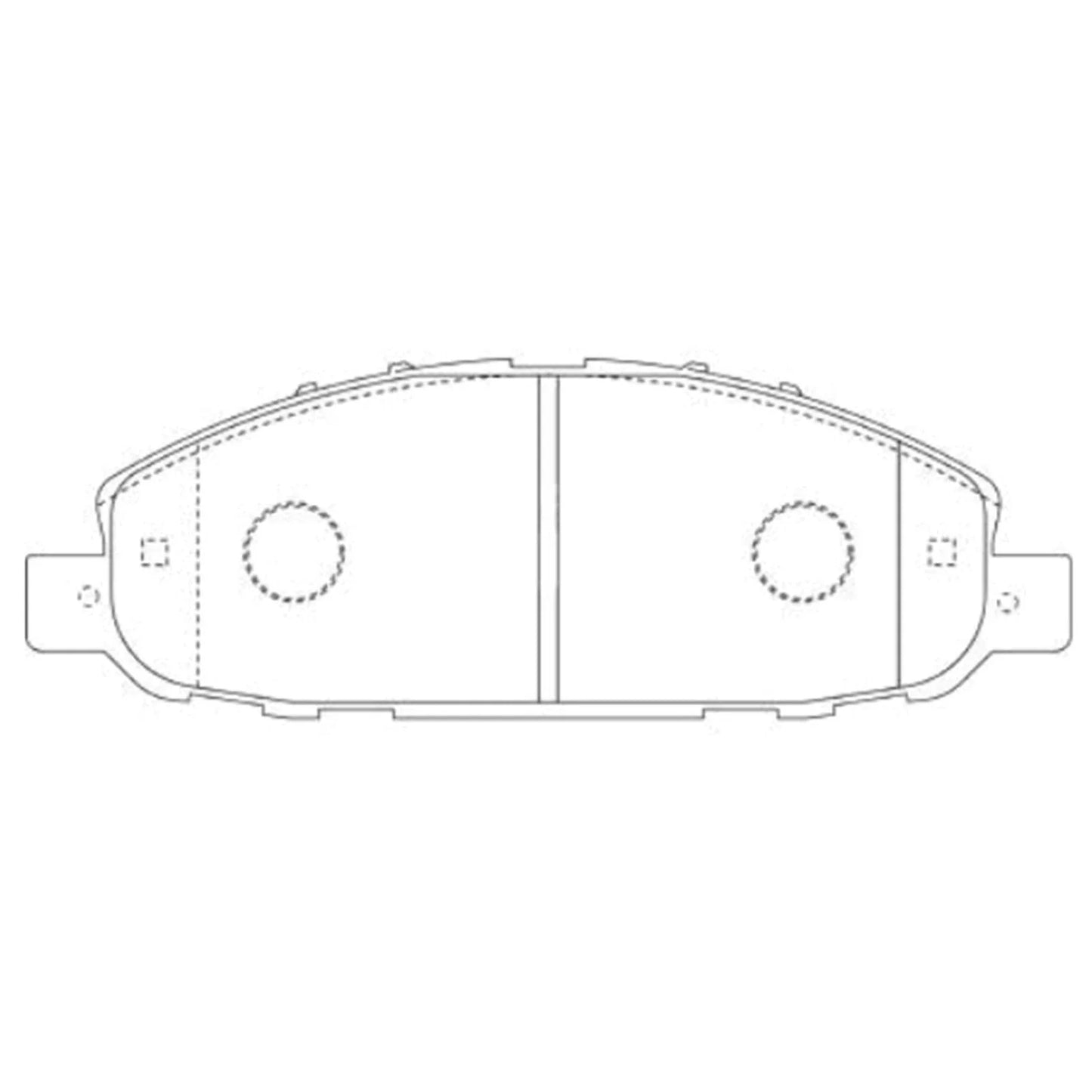 Bosch Front Disc Brake Pad Set for Nissan Caravan E25 2001~12 3.0L Turbo Diesel