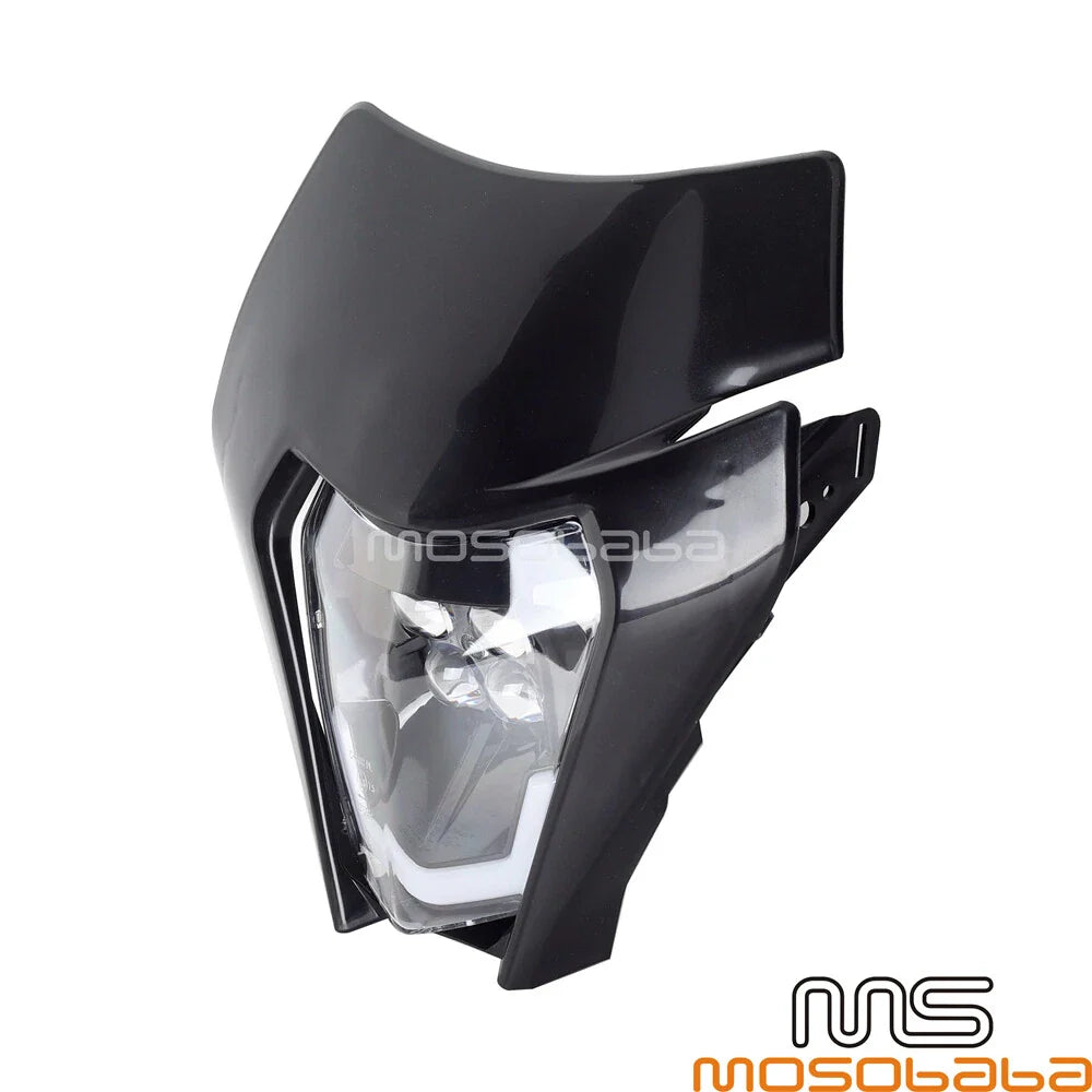 Universal Black Headlight LED Light for KTM EXC 250 300 350 450