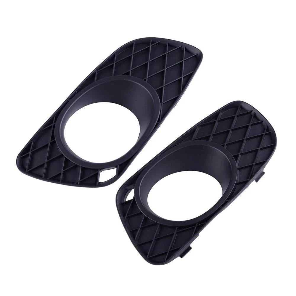 Front Bumper Fog Light Trim Covers Black for Smart Fortwo (2007-2014)