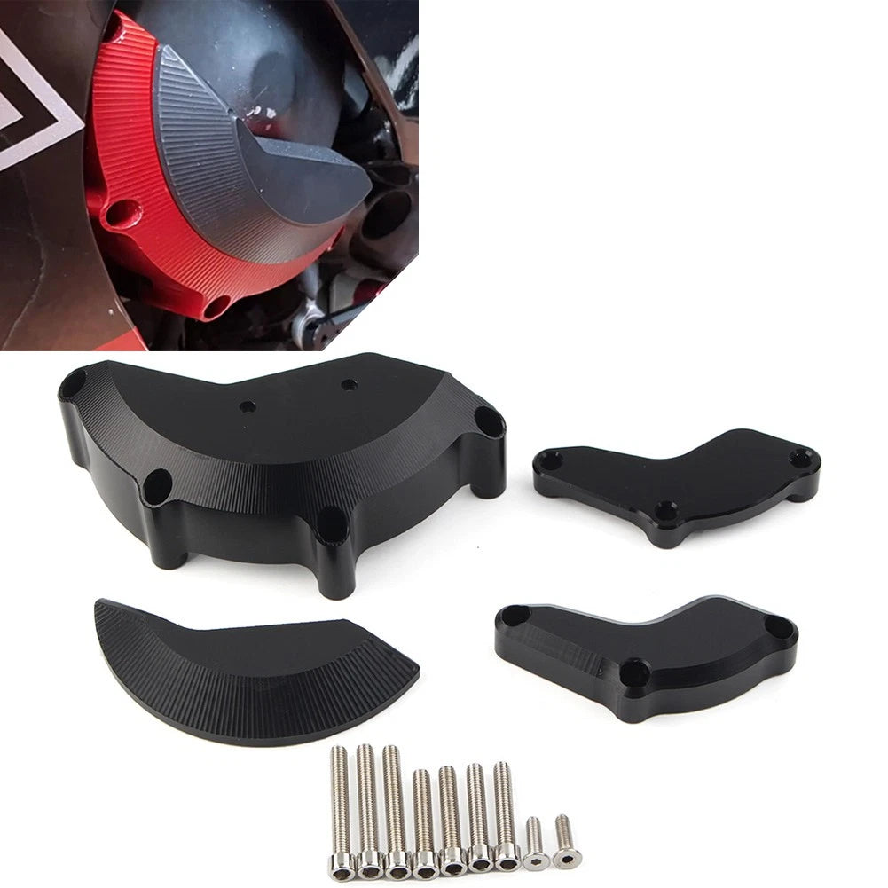 Engine Case Slider Protector Cover for Yamaha R6 (2008–2017) - Black Aluminum