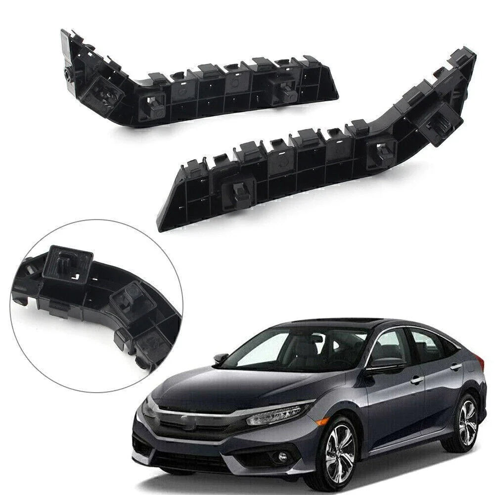 Front Bumper Retainer Bracket Black for Honda Civic (2017-2019)