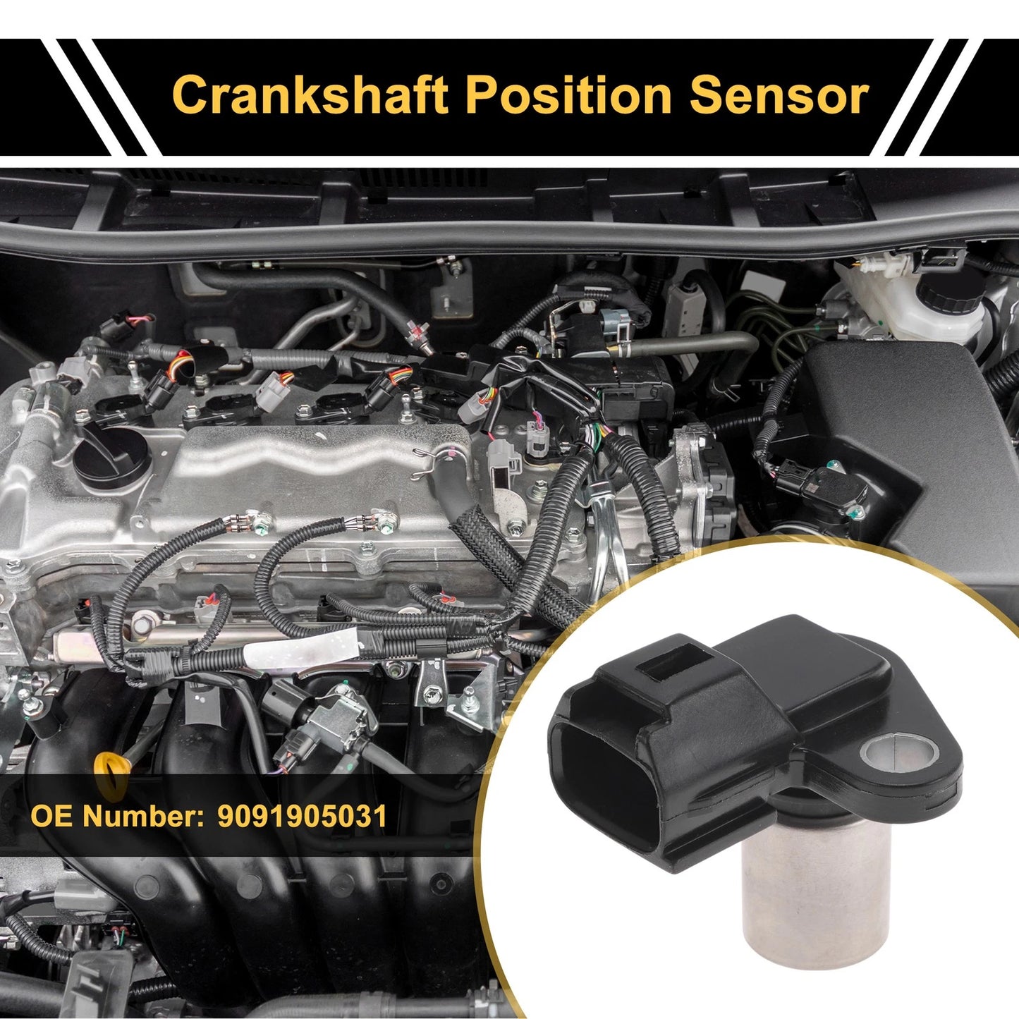 Crankshaft Position Sensor for Toyota Corolla Saloon E110 (1997–2002) No.9091905031