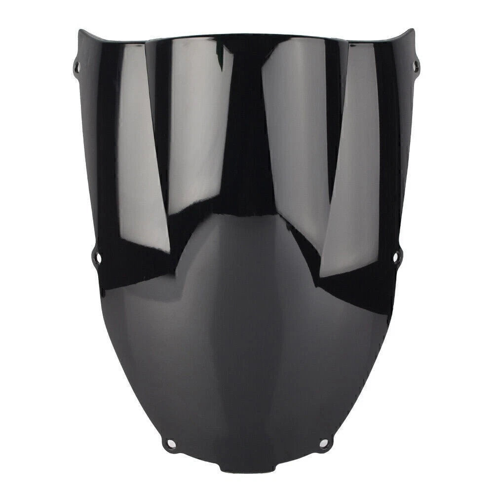 Double Bubble Windshield for Kawasaki Ninja ZX6R (2000–2002) Black