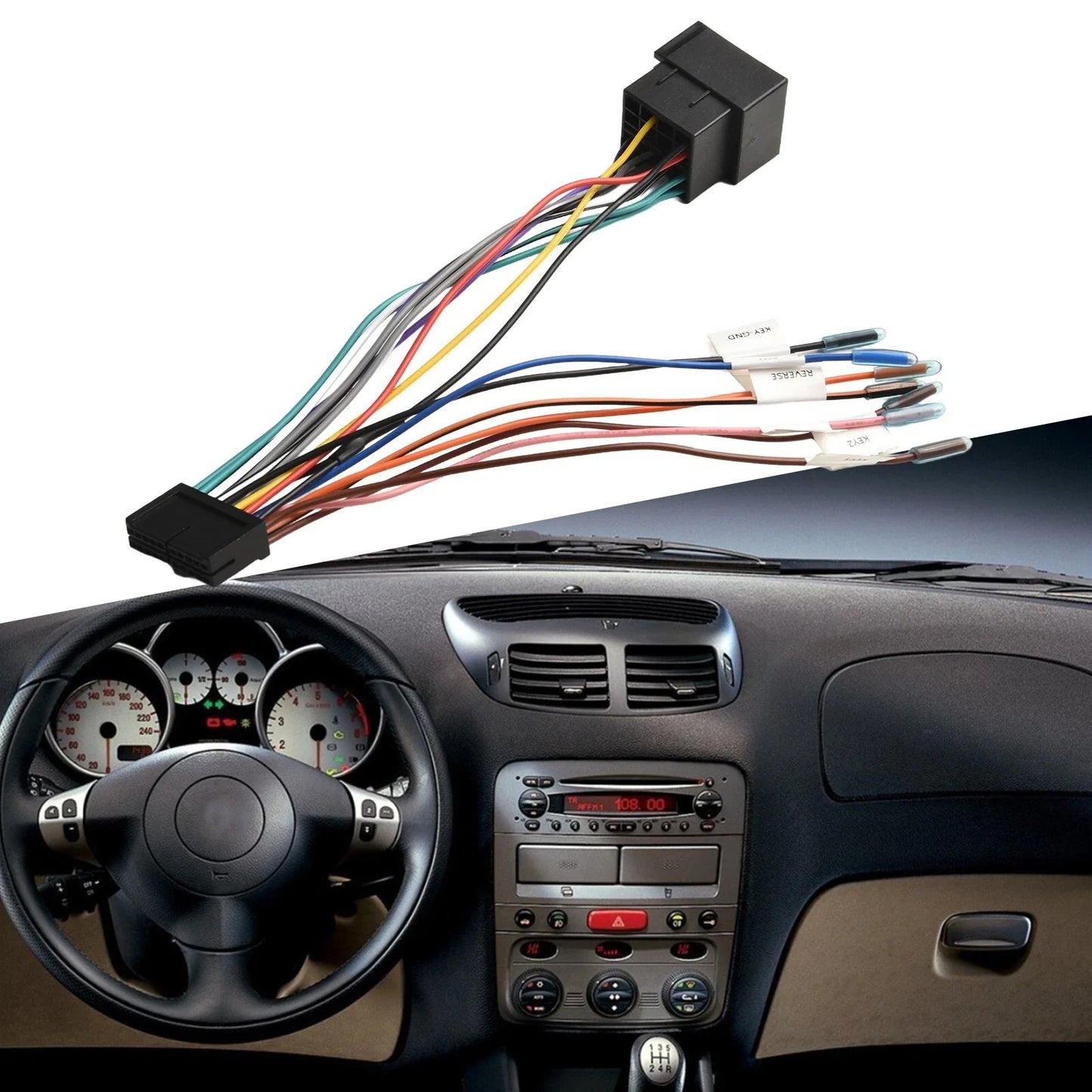 20PIN Wiring Harness / ISO Car Stereo