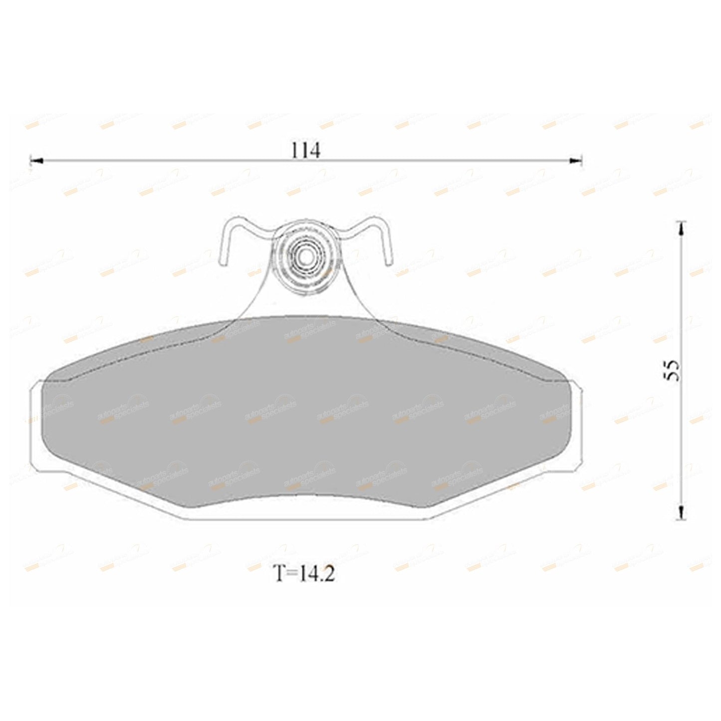 Rear Disc Brake Pads for Ford Falcon EF EL AU (1994–2000)