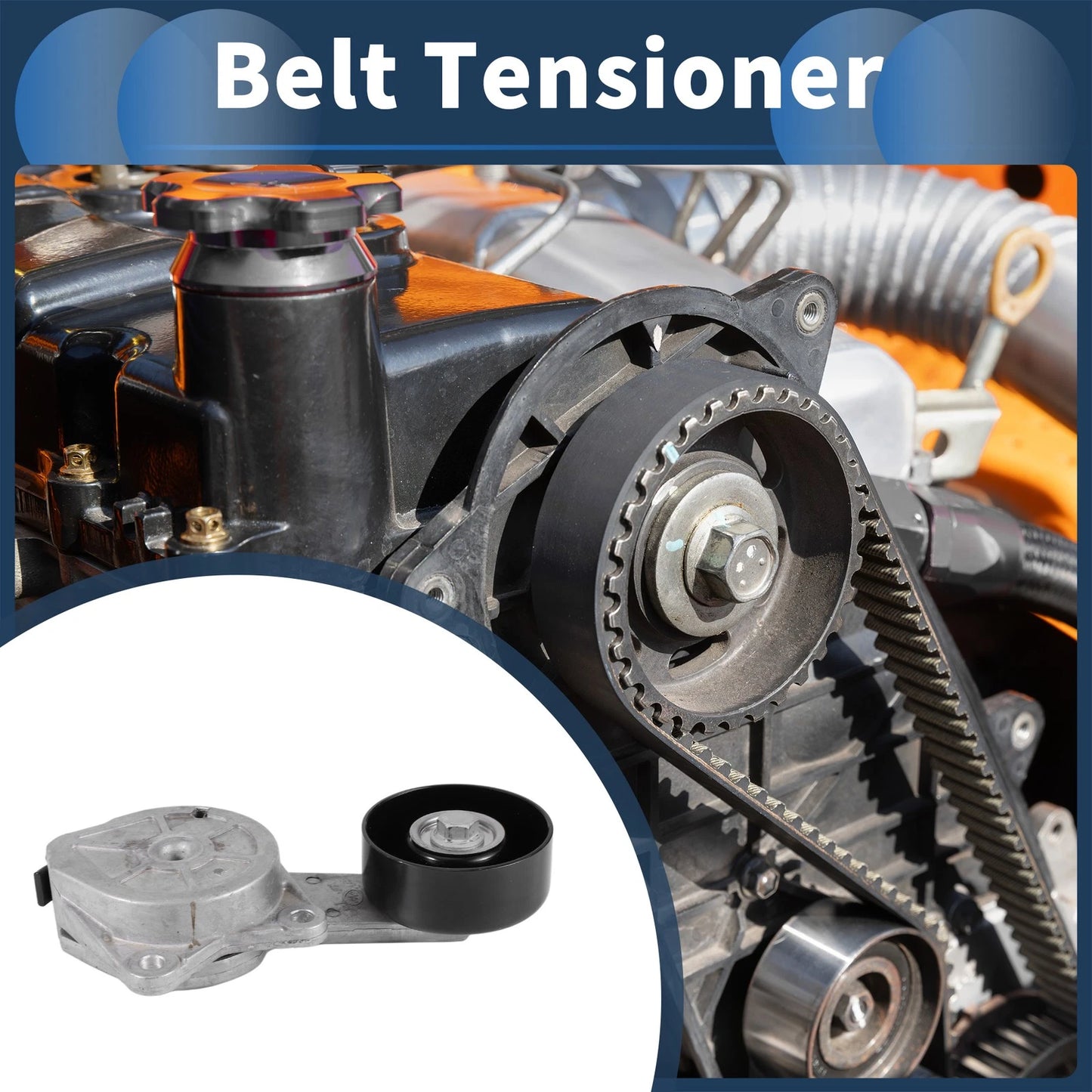 Belt Tensioner for Ford Mustang (1996–1999) No.F8AZ6B209AA Metal