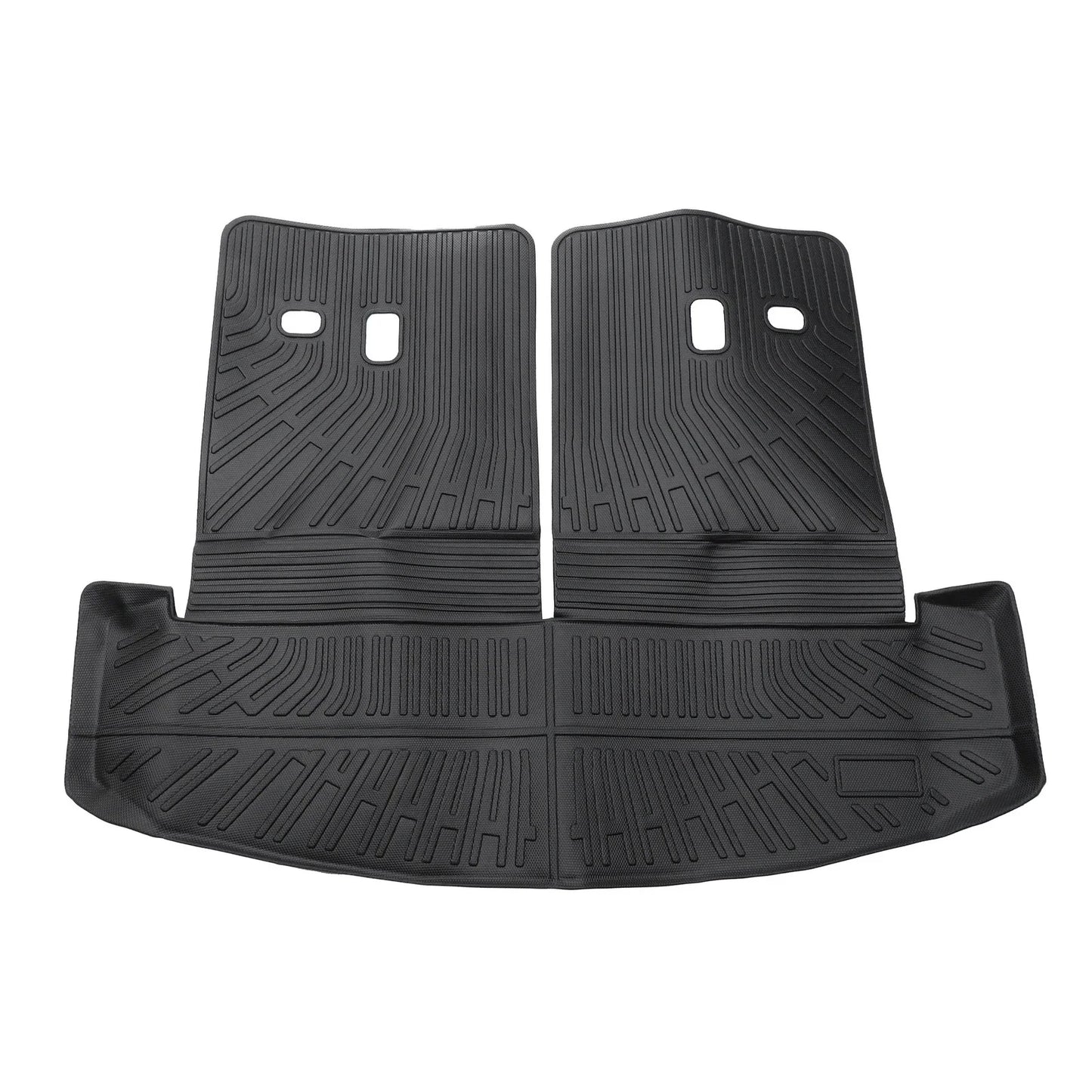 Cargo Liner Rear Trunk Mat for Hyundai Santa Fe (2024-2025) Stripe Pattern TPE
