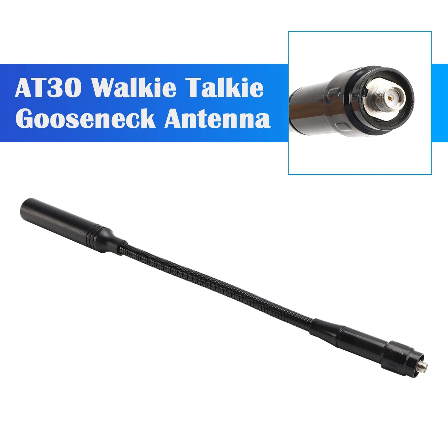 30CM Gooseneck Radio Antenna for TK-360, UV-K5, UV5R