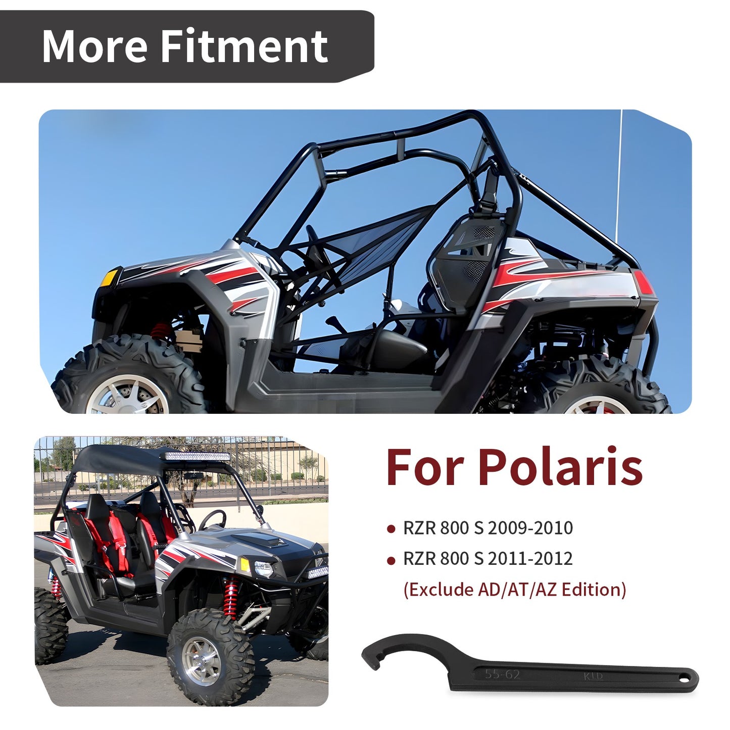 Adjustable Shocks Springs Tool for Polaris RZR 800 S (2009–2012)