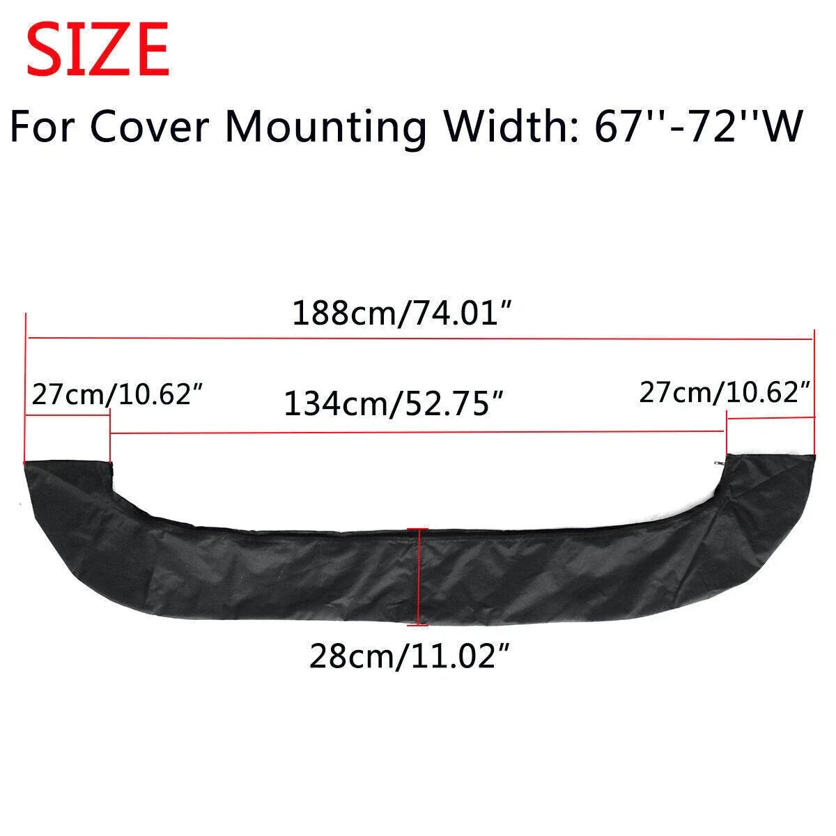 Boot Cover 4 x Bimini Top Boat Shade No Frame Black for 4 Bow