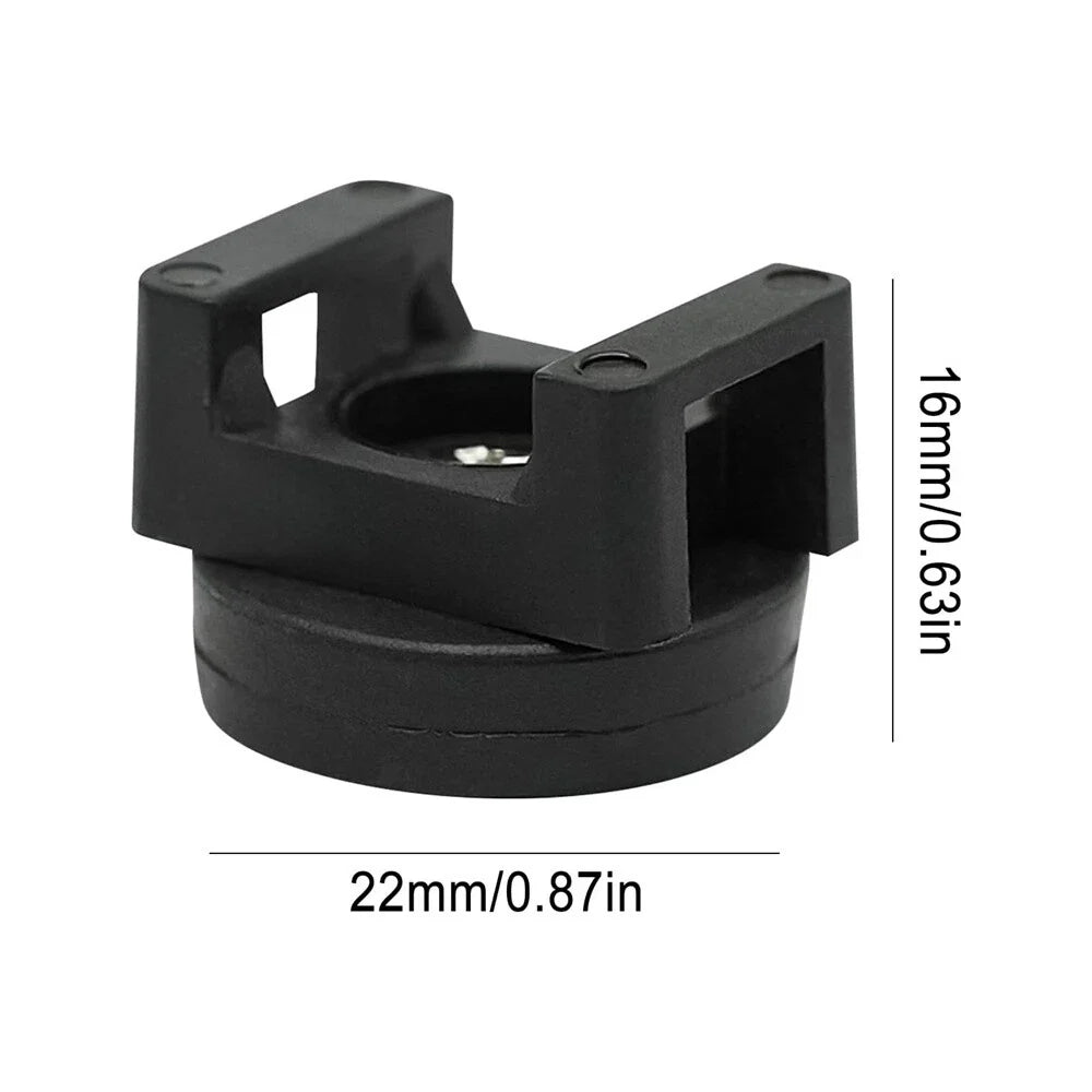 20 x Black Magnetic Cable Zip Tie Mounts for Wire Management Clips
