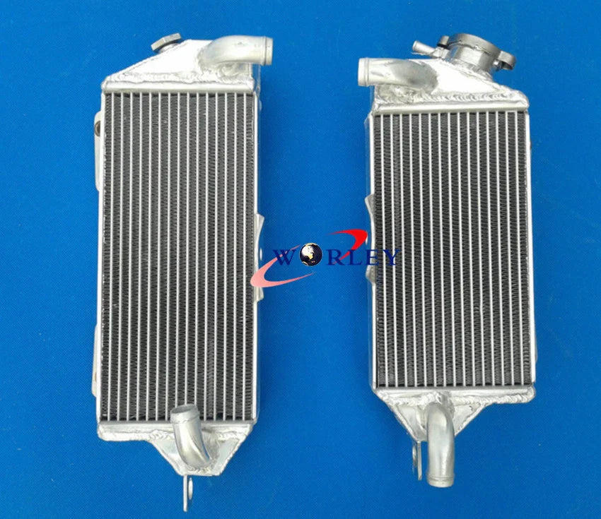 Aluminum Radiator & Green Silicone Hose for Kawasaki KX500 (1988-2004)