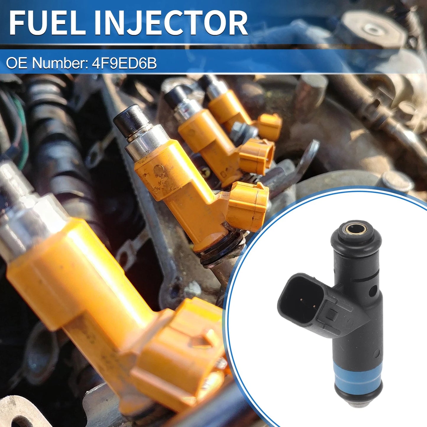 1 Pc Fuel Injector for Ford Freestyle (2005–2007) No.4F9ED6B