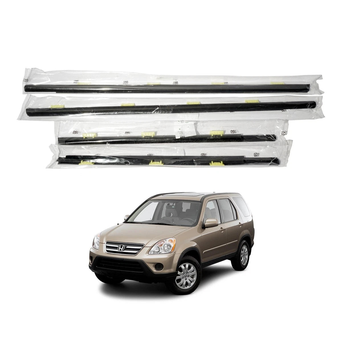 Set of 4 Weatherstrip for Honda CR-V 5-Door (2002–2006)
