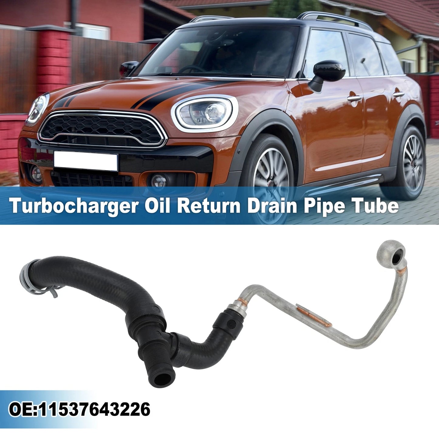 Turbocharger Coolant Hose Return Line No. 11537643226 for BMW 120i 220i 320i 430i (2010–2020)