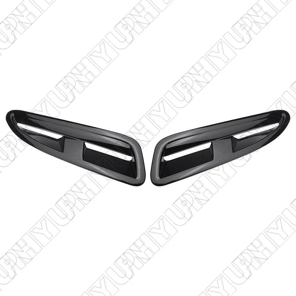 Front Bonnet Vent Air Inlet Trim Gloss Black for Jaguar XKR XK8 (2002-2009)